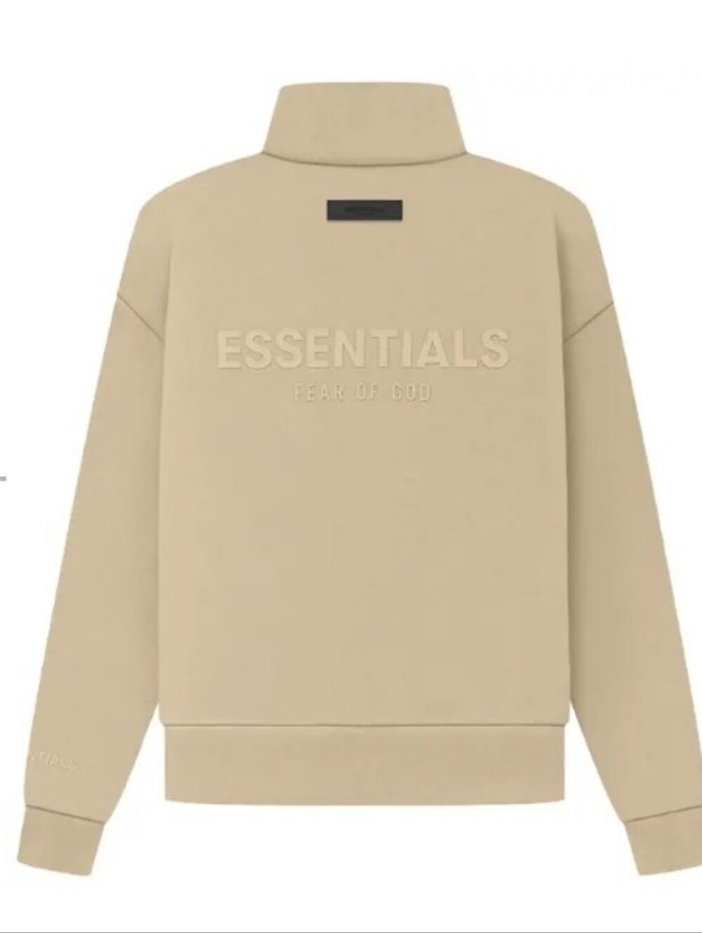 Women's Fear Of God Essentials Sand Full Zip Sweater Size M - Picture 3 of 9